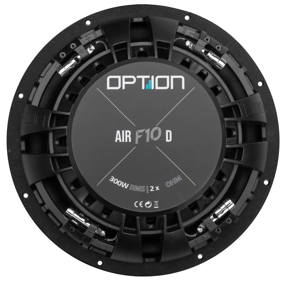 Option Air-F10 D2 Flachsubwoofer 2+2 Ohm