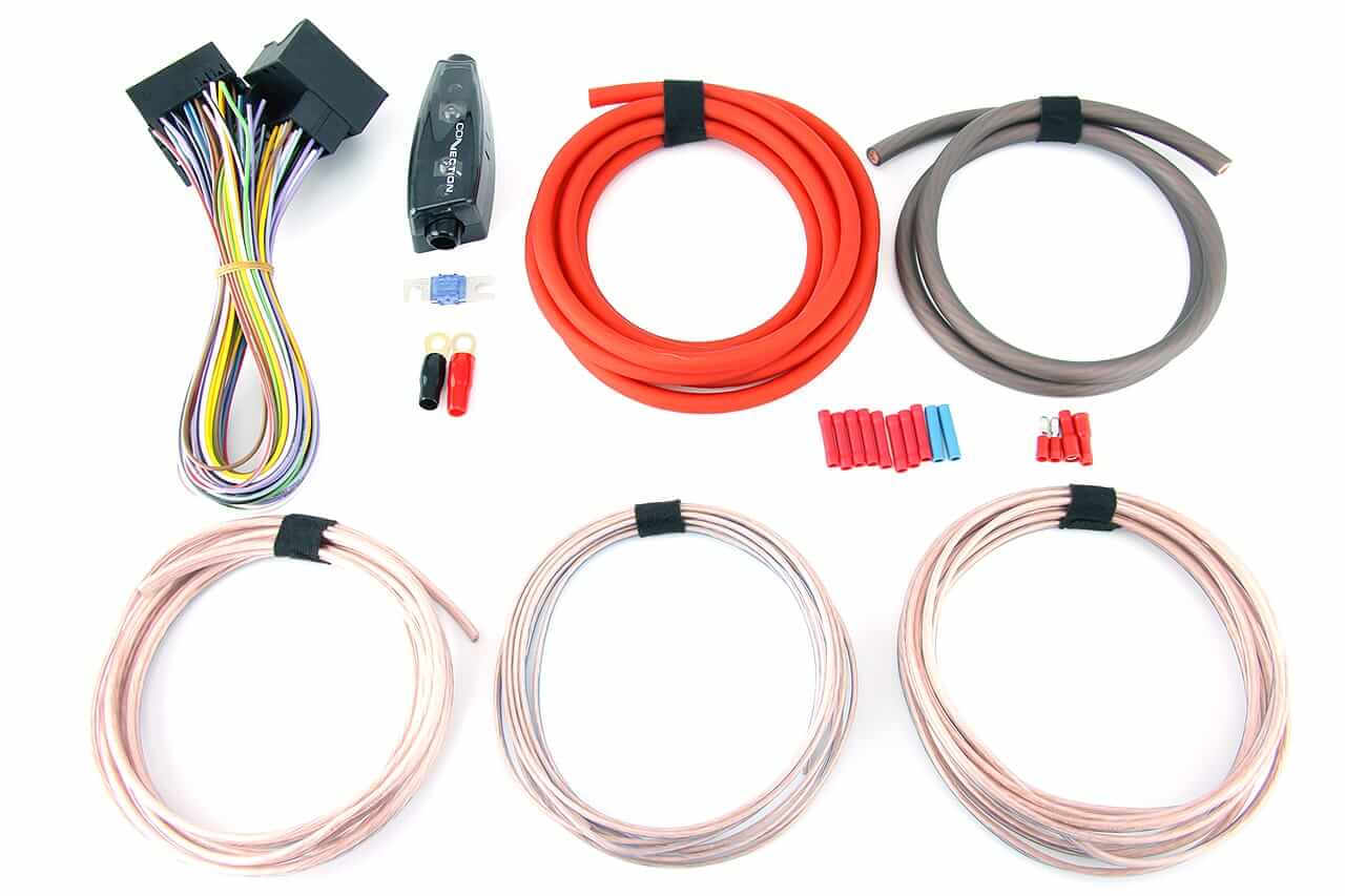 20mm² / 2400 Watt / 150A Verstärker Anschluss Kabel Kit Auto CarHifi  Endstufe